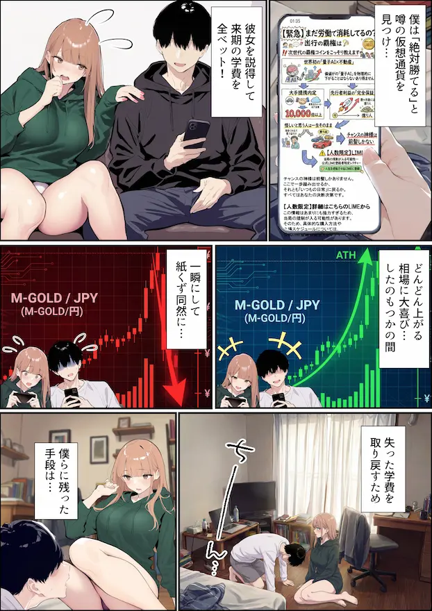 自認S（実はドM）なギャル彼女の疑似NTR動画配信で稼ぎます！（※疑似じゃなかった！？）
